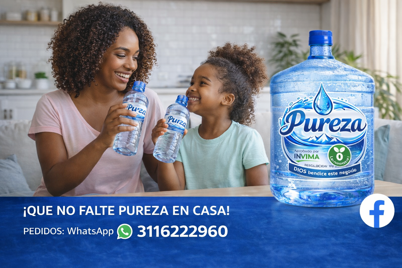 ¡Agua pura para tu familia!